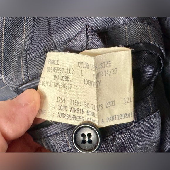 Brooks Brothers 1818 Regent Blazer Mens 44S Navy Blue Virgin Wool Career Read* - Picture 12 of 12